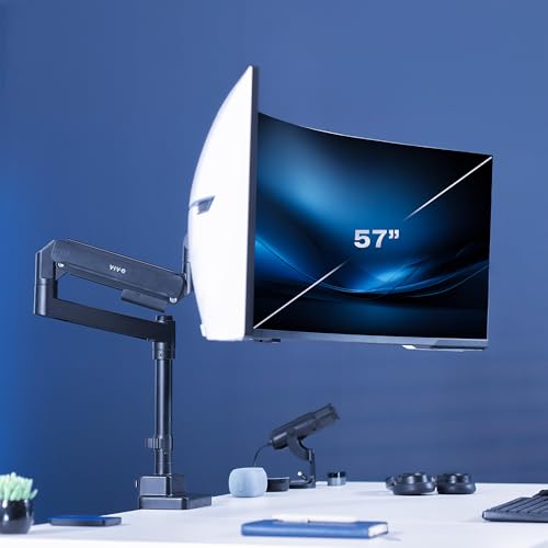 Soporte de monitor diseñado para Samsung Odyssey Ark y pantallas pesadas que requieren base de poste 2