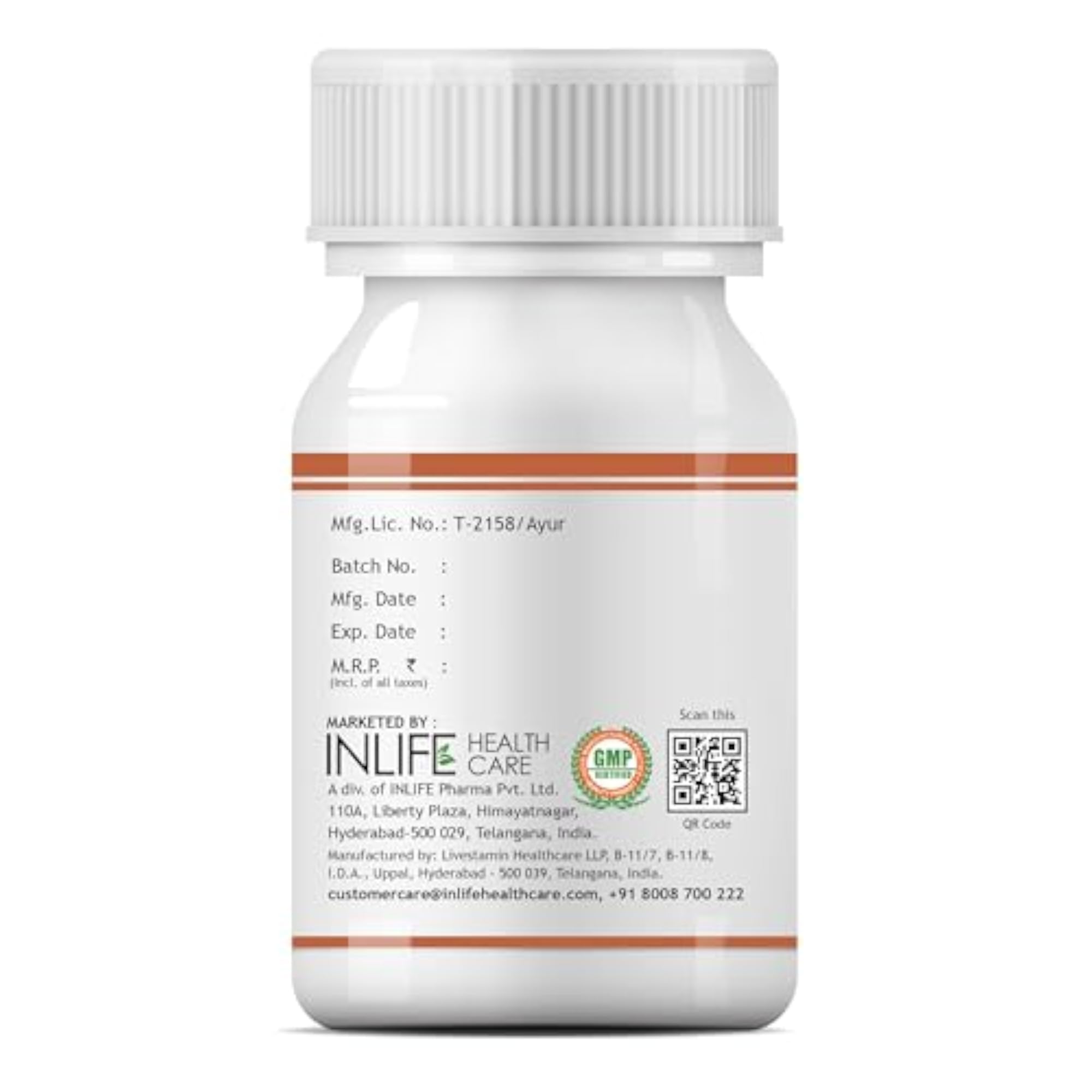 INLIFE Arjuna Herbal Capsules, 500mg, 2-Pack