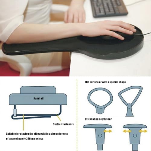 Accoudoir de table ergonomique pour chaise de bureau et repose-poignet