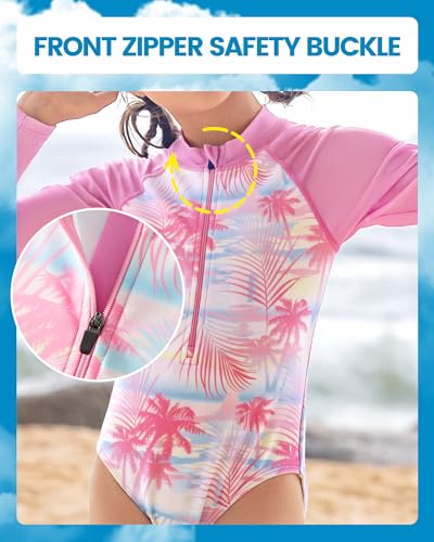 Image of Angel season Girls Swimsuits Kids Bathing Suit One Piece Swimwear with UPF 50+ Cute