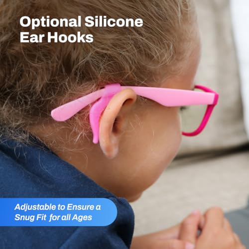 Image of DefenderShield Blue Light Blocking Glasses Kid Series for Computer, Mobile, Gaming, Sleep-Purple - Anti Eye Strain, Headache