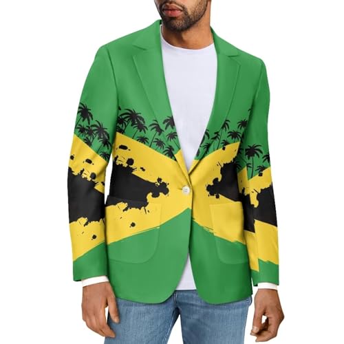 Long Sleeve Suit Blazer One Button for Men Slim Fit Lightweight Men's Casual Blazer with Pockets