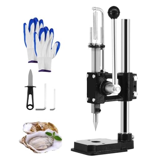 JIAWANSHUN Oyster Shucker Manual Oyster Shucking Machine Oyster Shell Opener Machine Oyster Opener Set Clam Opener Oyster Sheller Oyster Shucking Tool Seafood Tools