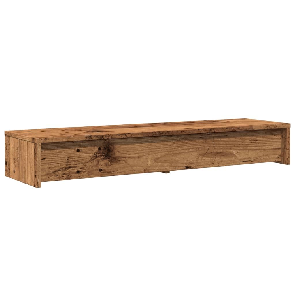 Gecheer Supporto Monitor con Cassetti Legno 100x27x15 cm in Truciolato