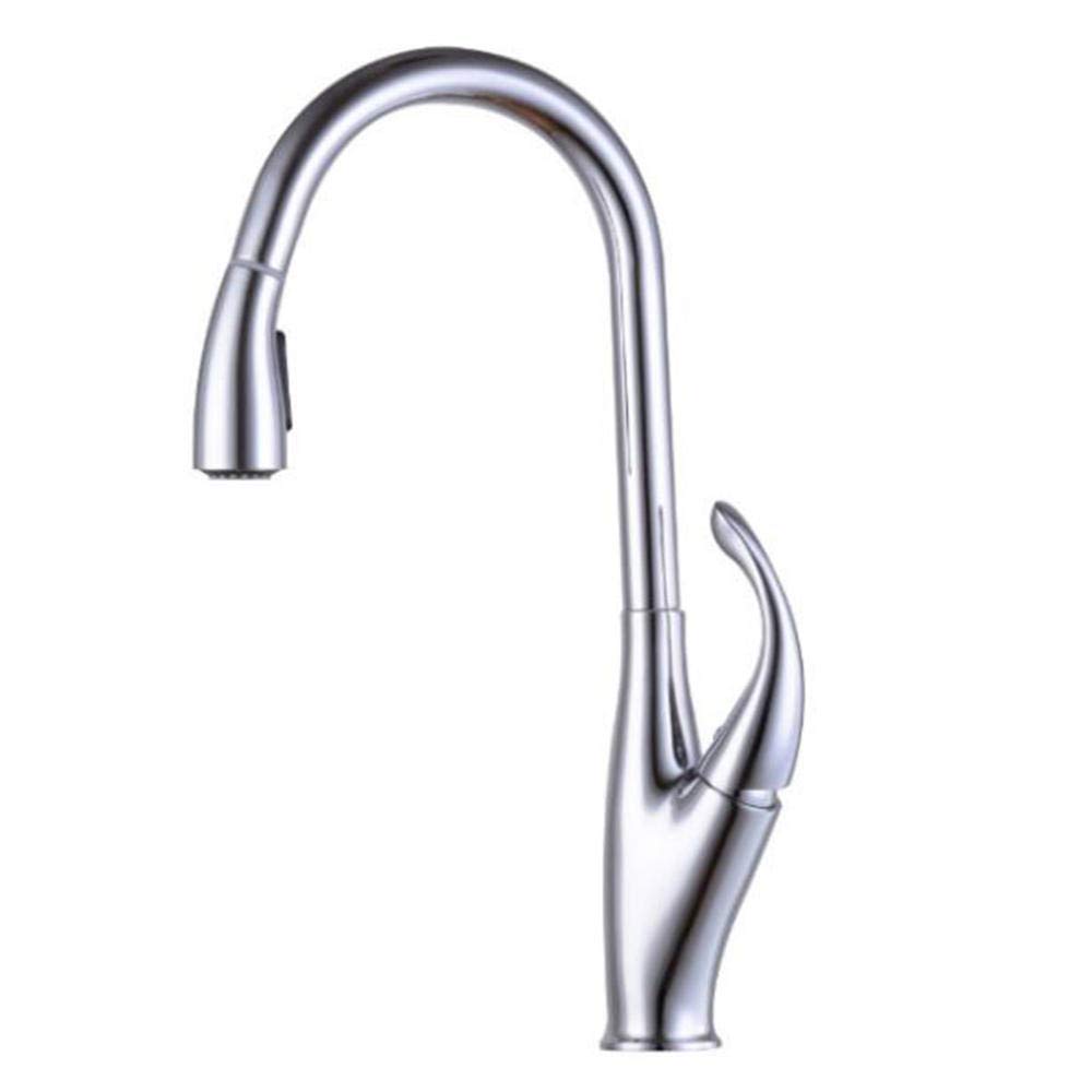 Robinet de cuisine avec pulvérisateur rétractable chaud et froid 360