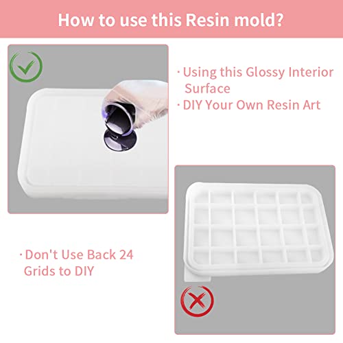 Oval + Rectangle Silicone Tray Molds For Epoxy Resin, Diy Storage Container Casting Resin Serving Board Mold With Edges For Jewelry Holder Home Decoration Crafts (White) #TOP7