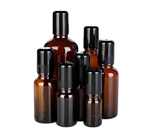 3PCS ambra olio essenziale vetro rotolo su fiala