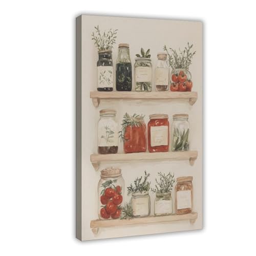 Poster toile paysage bureau 61x91cm style rustique