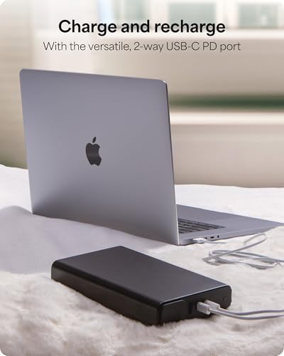 Image of mophie powerstation pro AC (2023)-27,000 mAh External Battery compatbile With MacBook&iPad Portable PD battery with 100W of AC&60W USB-C Fast Charge integrated carry strap-USB-C cable included, Black