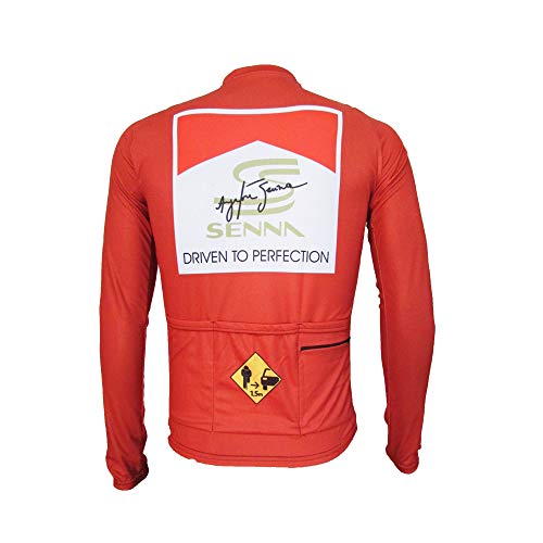 CAMISA CICLISMO SENNA MCLAREN (MANGA LONGA) Vermelho, EXG