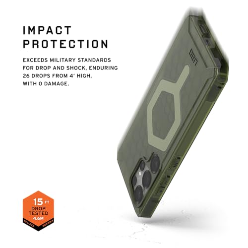 Image of Urban Armor Gear TPU UAG Essential Armor Rugged Slim Fit Shockproof Protective Case /Cover Designed For Galaxy S25 Ultra 5G (2025), Magnetic Charging Compatible - Olive Drab