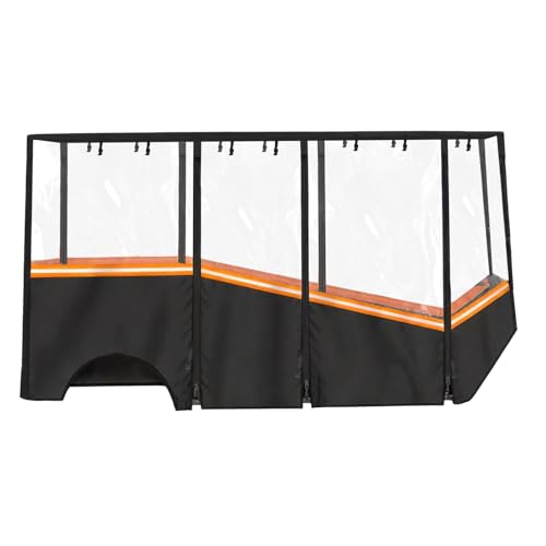 Fits 6-Person Golf Cart Enclosure Transparent Windshield &