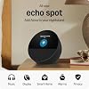 Echo Spot with Amazon Basics Smart Color Bulb