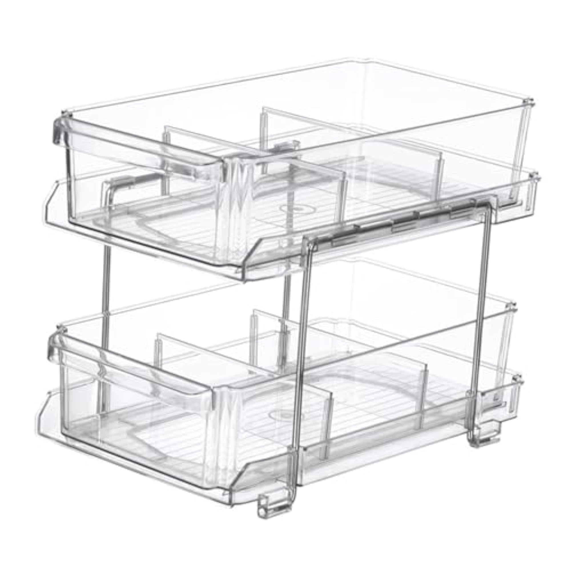 Desktop Organizer Rack, 2 Layer Makeup Trays