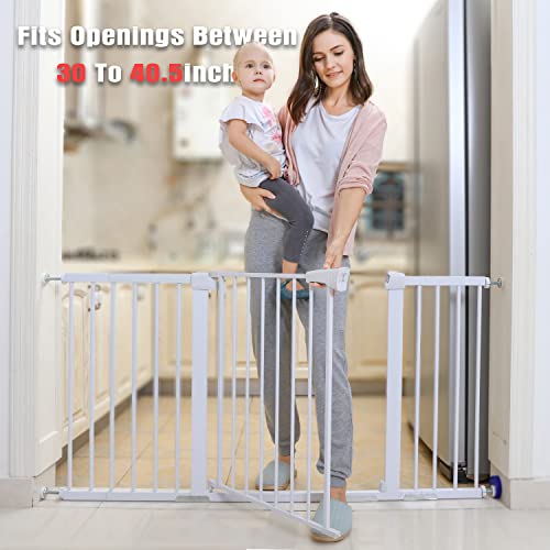 Luxury Auto-Close Baby Gate for House, Stairs, Doorways & Hallways