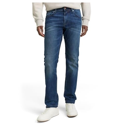 TOM TAILOR Denim Herren Jeans 202212 Aedan Straight, 10281 - Mid Stone Wash Denim, 32W / 32L
