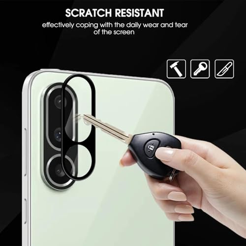 Image of WonRia [1+1 Matte Tempered Glass Compatible with Samsung M56 | Samsung F56 5G with 3D Camera Lens Protector Glass Edges to Edge Screen Guard Protector - (Pack of 2)