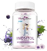 Wellcatcher Inositol Gummies Myo-Inositol &amp; D-Chiro Inositol Ideal 40:1 Ratio Inositol Supplement...
