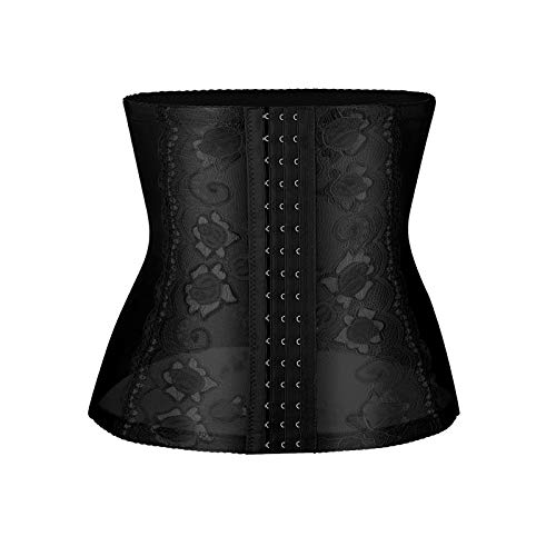 LowProfile Waist Trainer for Women Plus Size, Corset Cincher Body Shaper Girdle Trimmer with Steel Bones Extender Shapewear