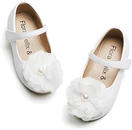 Felix & Flora Girls' Shoes Girl's Ballerina Flat Shoes Mary Jane Dress Shoes (Little/Toddler Girls Shoes/Big Kids)