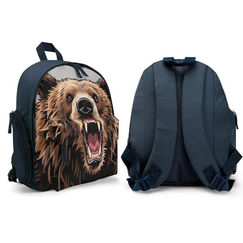 Big Brown Bear Mini Backpack Light Weight Small Travel Backpack Shopping Travel Daypack4