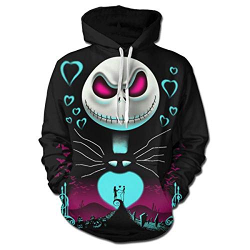 Emejate Mens 3D Printed Christmas Halloween Sweatshirts Hoodie Black Classic1-Large #TOP1