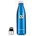 Alpha Armur 12 Oz (350ml) Insulated Water Bottle Flask Double Wall Vacuum Insulated Stainless Steel Flask kids Water Bottle thermos bicycle hiking metal water bottle with Narrow Mouth, Blue