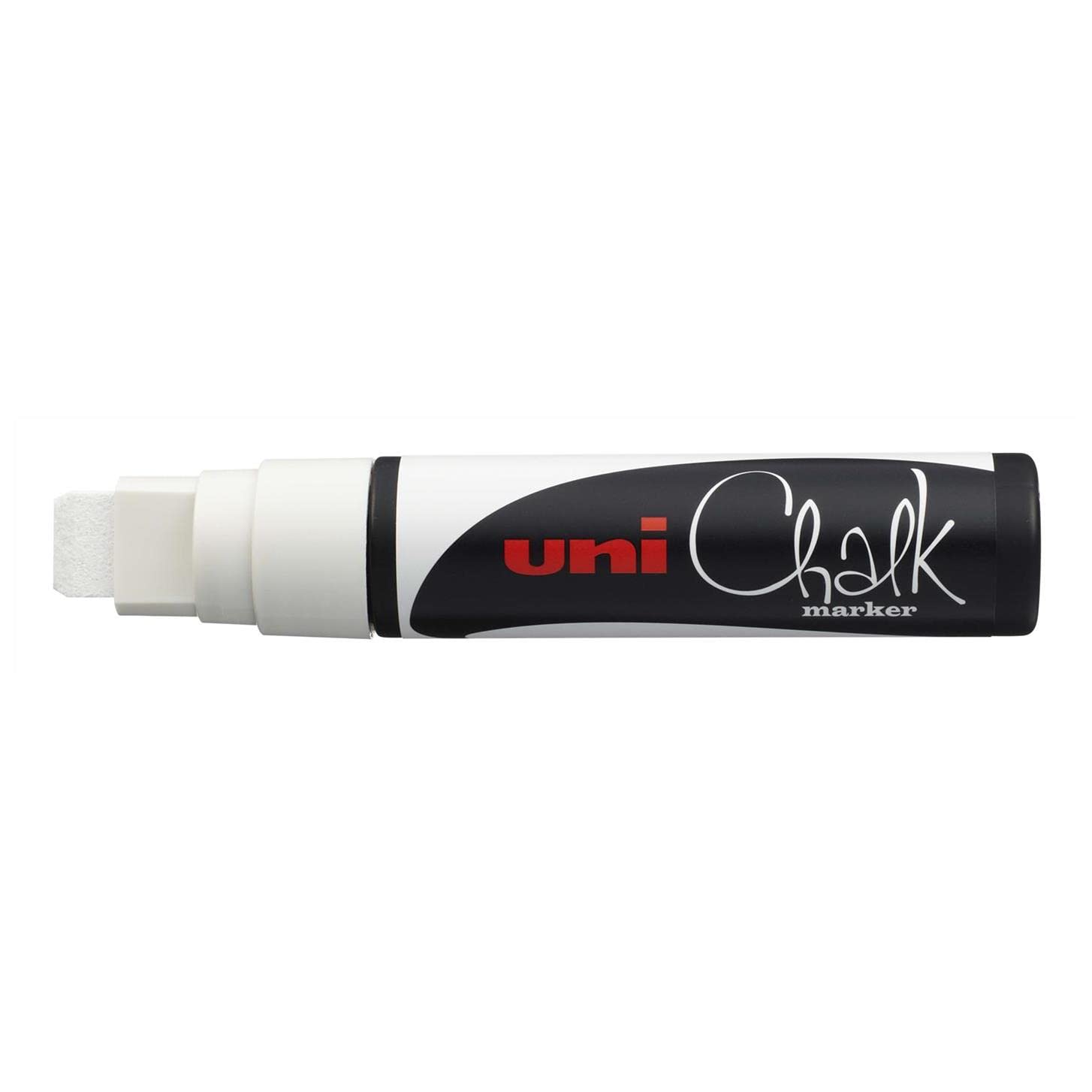 Uni-Ball 5 Stück Kreidemarker rechteckig extra breit Chalk Marker PWE17K 15 mm weiß