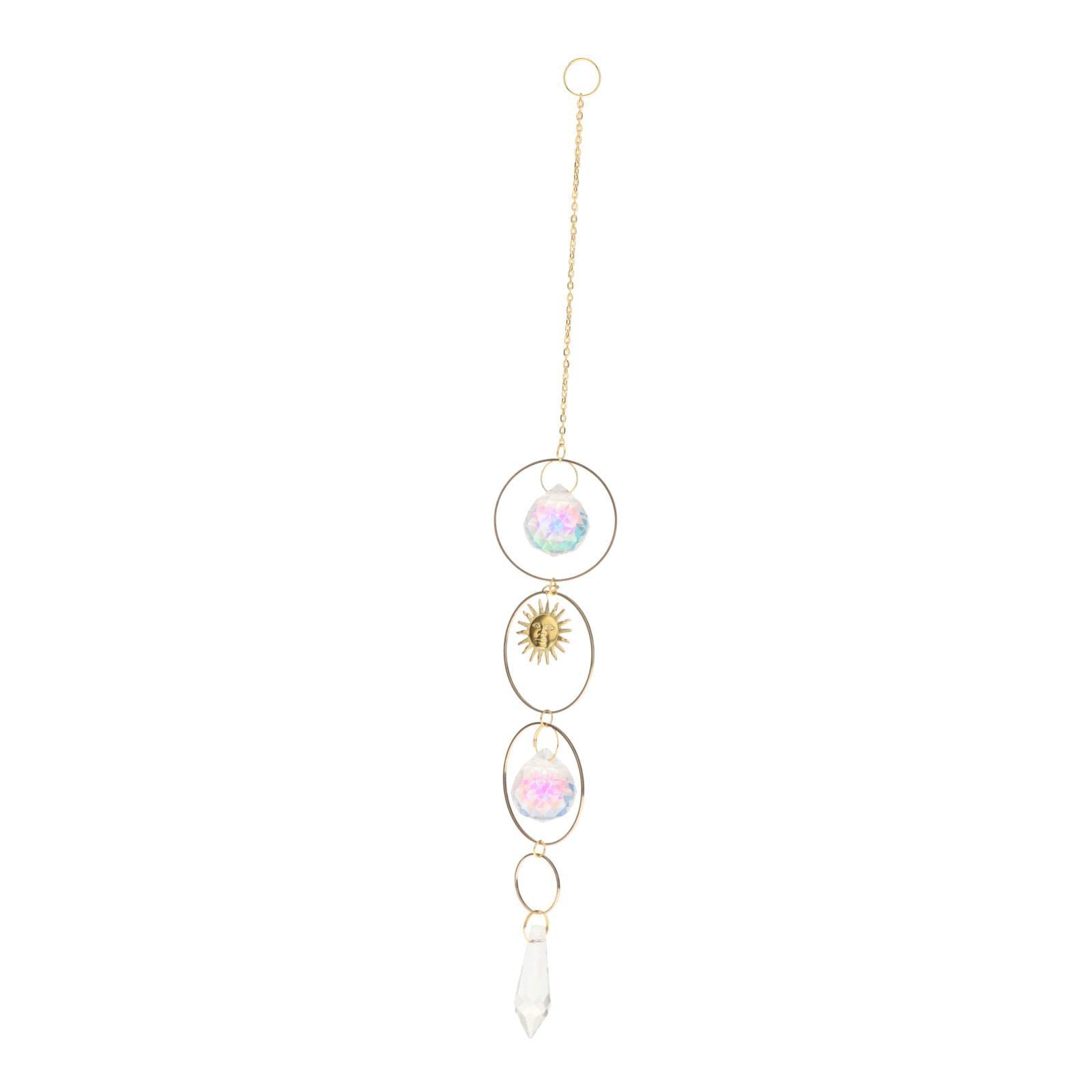 VMS INDIA Crystals Sun Catcher Hanging Suncatchers Beads Chain Pendant for Wedding B-image-16
