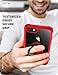 Amuoc iPhone 7| iPhone 8 Case, [ Military Grade ] with [ Glass Screen Protector] 15ft. Drop Tested Protective Case | Kickstand | Compatible with Apple iPhone 8/ iPhone 7 -Red, Red-8/7/6