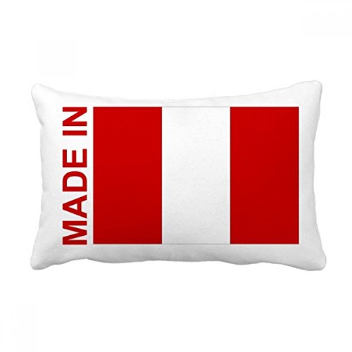 Coussin lombaire Pérou grand format 16x24 multicolore pour canapé