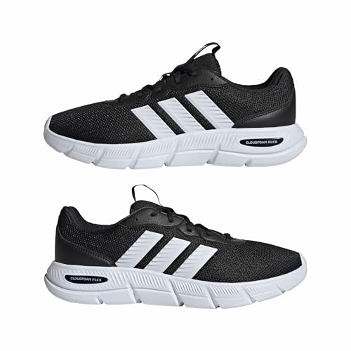 adidas Herren Cloudfoam Flex Laces Shoes, Core Black/FTWR White/Core Black, 43 1/3 EU – Ansicht 6