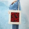 FekiLoot Red Camo Tote Bag Reusable Grocery Shopping Cloth Bags Lightweight Canvas Tote Bag Large Capacity Cloth Bags Crafts DIY Your Creative Designs #1
