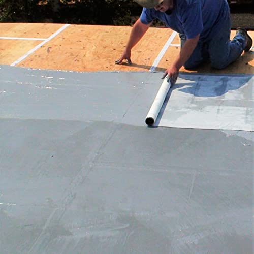 Ames Research Laboratories Seb1 Ames Elasto-Barrier Adhesive Base Coat-1 Gallon, Gray Primer Perfect For Rv, Wood, Roofs And More-Expands And Contracts 1200% -Made In The Usa, Grey Liquid Rubber #TOP4