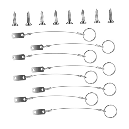 Cable de seguridad marina para montajes de equipos y anillas en ambientes exteriores, 3 juegos