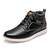 Bruno Marc Men's Mid Top Chukka Sneaker Lace Up Dress Boot,Size 12,Black,GRAND-HIGH
