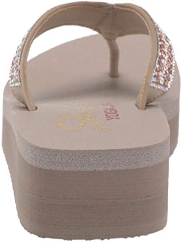 Skechers Cali Women's womens Vinyasa - Glory Day Flip Flop, Taupe, 7 US | Image 2