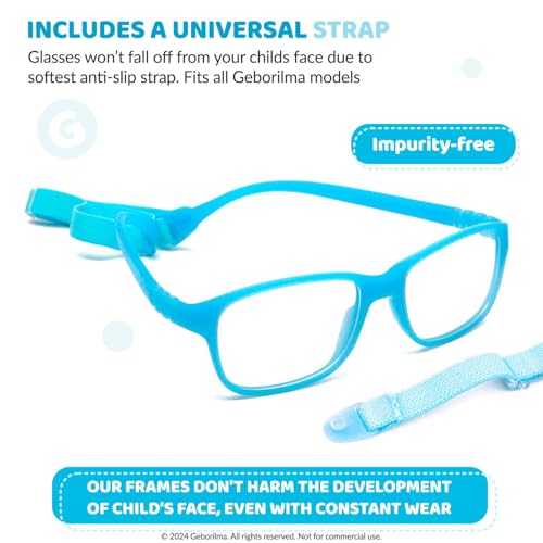 Image of Unbreakable Kids Glasses For 6-9 Years - 49-16-125 Sport Glasses For Kids Compatible with Prescription Lenses