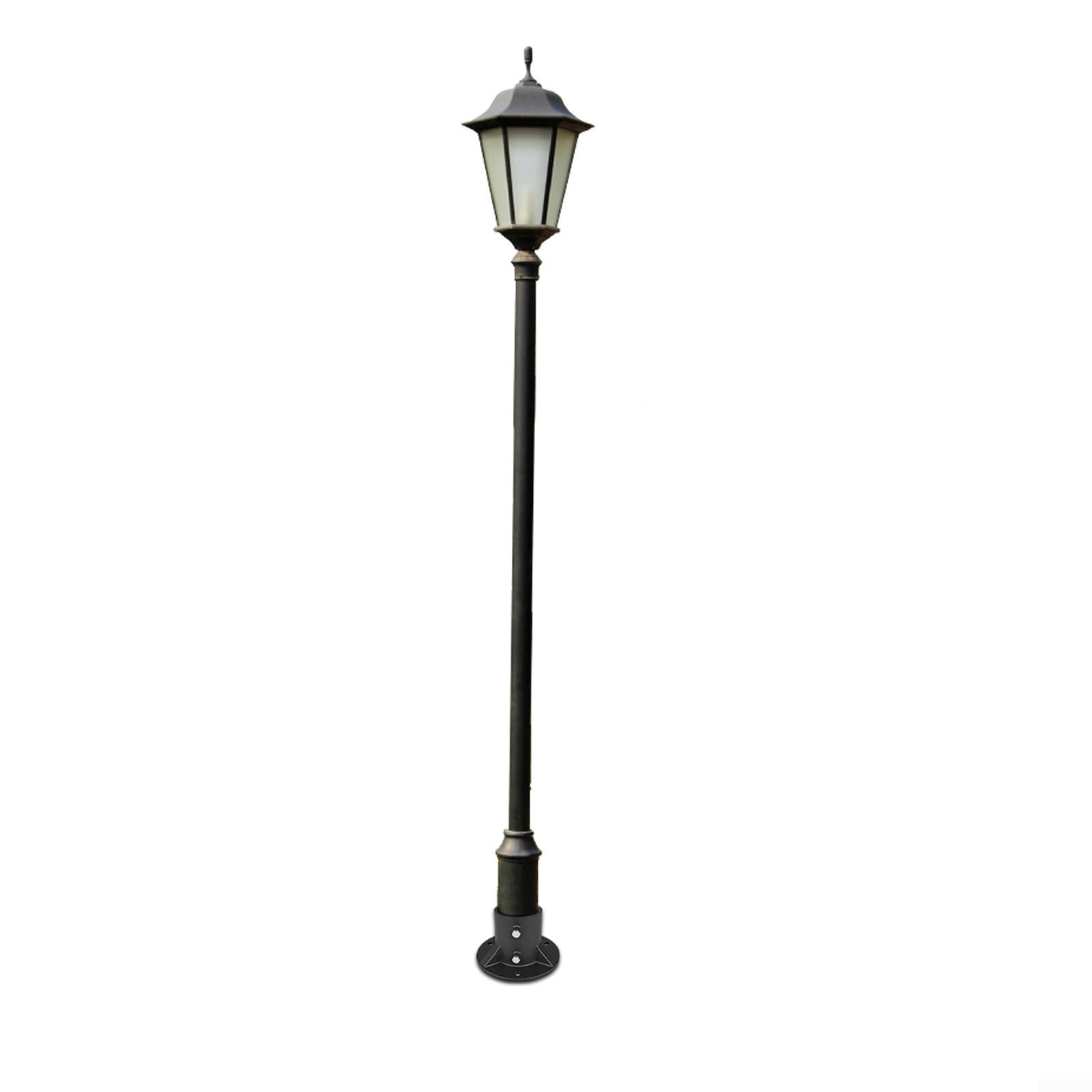 para soporte de Hormigón para Poste Cercado 65mm para robusto(C:78mm) | para acero , recubrimiento negro, para resistencia climática, para ideal exterior, durabilidad larga
