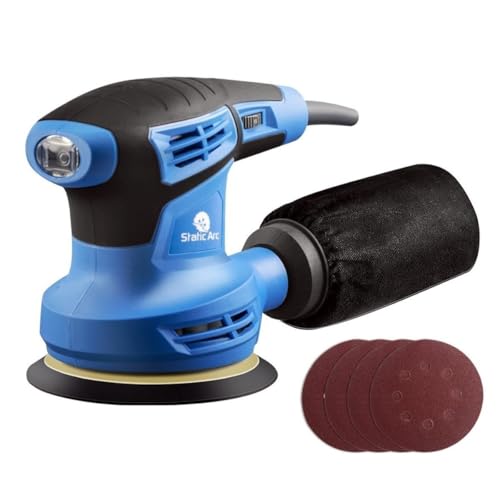 280W Electric Random Orbital Sander Rotary Palm Circular DISC 125mm