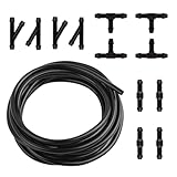 13PCS 5M Car Windshield Washer Hose Repair Kit,12PCS T/Y/I Windshield Washer Hose Connector & Windshields Washers Hoses Kit for Nozzles/Water Pumps,Windshields Wiper Hoses Repair Kits