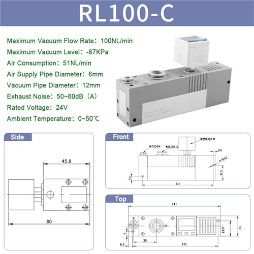 Générateur de vide RL100-C pompe ZL100-PC contre les pertes de pression - 2