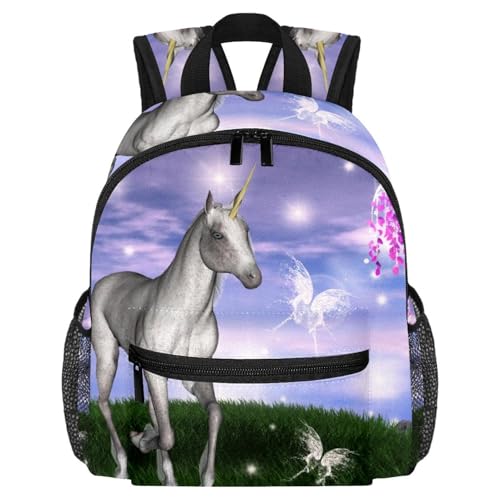Sac à dos léger licorne pour voyager sans s'encombrer avec poches pour bouteilles