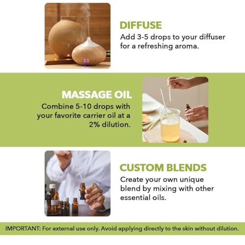 Image of Majestic Pure Lemongrass Essential Oil for Diffuser - 4 Fl Oz (Pack of 2)