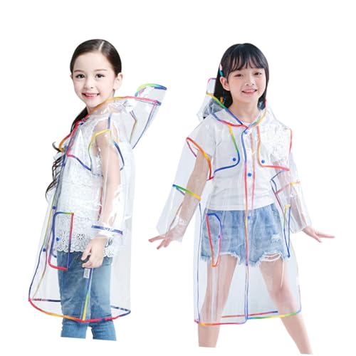 BESPORTBLE One-piece Kids Raincoat Hood Eva Rain Poncho Lightweight and Compact Ideal for Outdoor Activities
