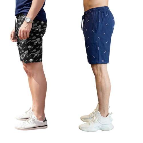 Image of FEEL TRACK Men Cotton Regular Fit Shorts