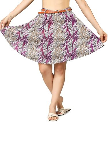 Image of Straight Stylish Comfortable Long Two Button Up Slit Dobby Denim Skirt for Women & Girls