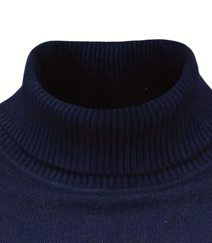 INVACHI Mens Turtleneck Pullover Sweaters Slim Fit Long Sleeve Knitted Top Soft Warm Basic Thermal Sweaters4