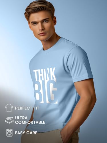 Image of Nobero Men's Regular Graphic Printed T-Shirt for Men | Soft Cotton | Classic Fit | Printed Casual Tshirt for Men