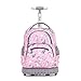 Tilami Rolling Backpack 16 Inch School College Travel Carry-on Backpack Boys Girls (Pink Unicorn)